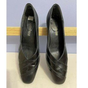 Black Patent Leather Combo Pumps